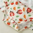 thumbnail image 5 of Odeerbi Infant Girls Outfits Baby Layette Set Thanksgiving Turkey Print Romper Cotton Jumpsuit Baby Thanksgiving Chicken Print Round Neck Long Sleeve Onesie Bodysuit Set White, 5 of 5