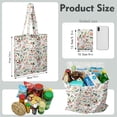 thumbnail image 2 of Small Floral Foldable Shopping Bag - Durable & Compact Eco-Friendly Tote for Groceries, 2 of 5