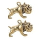thumbnail image 2 of 2 adornos colgantes decorativos de bulldog, dijes de perro, dijes de bulldog, dijes de perro para pulseras, dije de latón, 2 of 8