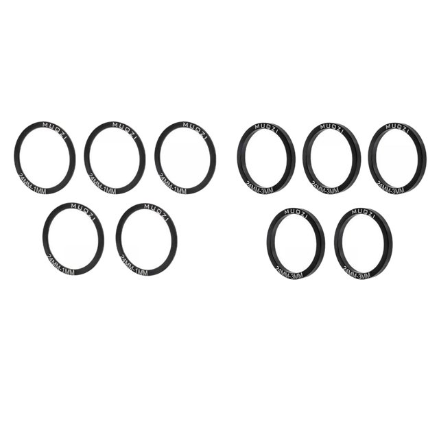 10pcs Bike Bottom Bracket Gasket Washer BB Spacer Repair Part 24MM T1MM T3MM