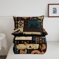 thumbnail image 5 of Erosebridal Aztec Comforter Sets Twin Rustic Southwestern American Native Bedding Set,Bear Deer Moose Quilt Retro Indian Style Hunting Animal Duvet Insert with 1 Pillowcase Microfiber, 5 of 7