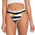thumbnail image 1 of Balery Gold Flamingo Tangas de Algodón para Mujer con Estampado – Ropa Interior Sexy, Transpirable, G-string-Small, 1 of 6