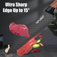 thumbnail image 3 of Juego de cuchillos de cocina Wiztoynia de 6 piezas, color negro, con bloque universal, 3 of 9