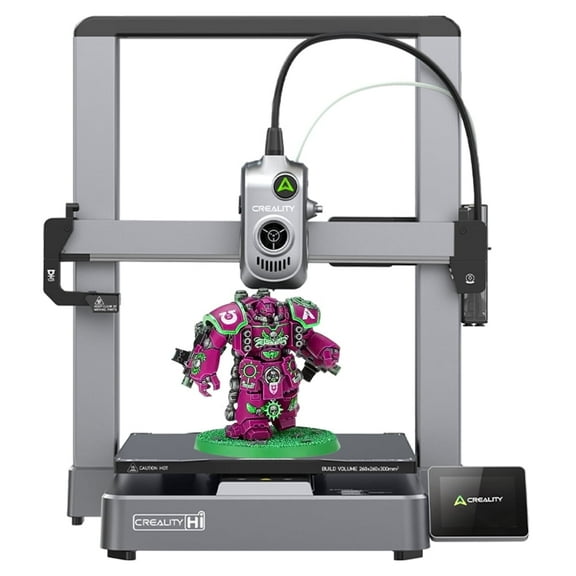 Creality Hi 3D Printer 500mm/s High-Speed,Multi-Color 3D Printing, Auto-Leveling, 95% Pre-Assembled, Smart Touchscreen & Camera