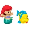 thumbnail image 5 of Little People Ariel and Flounder Dolls, The Little Mermaid, 2 . 39 oz, 5 of 6