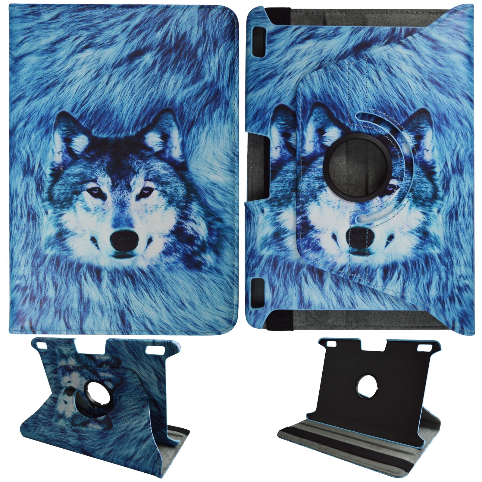 Snow Wolf Kindle Fire HDX 8.9 inch PU Leather Folding Tablet 360