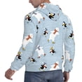 thumbnail image 6 of Sikiie Skiing penguin Bear Men's Hoodie, Essentials Hoodie, Sweatshirt, Pullover Hooded Sweatshirt for Men-X-Large, 6 of 7