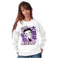 thumbnail image 5 of Kanji Style Betty Boop Be Bold Women Crewneck Sweatshirt Brisco Brands S, 5 of 6