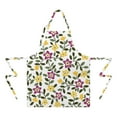 thumbnail image 2 of Pioneer Flower Floral Print Pattern Apron-Garden Aprons for Women with Pockets-Cotton Linen Waterproof Kitchen Cooking Gardening Aprons Adjustable for Kitchen,Cooking,BBQ and Salon 33x27 Inch, 2 of 7