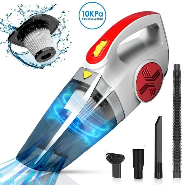 Portable Cordless Vacuum,10KPA Powerful Cyclonic Suction Car Vacuum