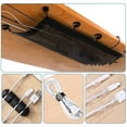 thumbnail image 3 of Homerr Under Desk Storage Bag Cable Management Net Privacy Mesh Cord Manager Under-Desk Wire Net Large Capacity Easy to Install Cord Organizer Net Office Desktop Cable Organizer, 3 of 8