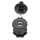 thumbnail image 4 of BOROCO Adaptador de Cargador de Coche USB Dual Compacto con luz, Cargador de Coche USB Dual Cargador de Coche Cargador de Coche a Prueba de Agua Cargador de teléfono móvil(Verde), 4 of 14