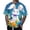 Navy, variant on Mens Easter Tee Theme Print Short Sleeve Round Neck Floral Trend Bottoming Mens Performance Polos,Blue,3XL