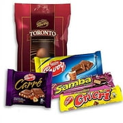 Nestle Savoy 1 Bag of Toronto Chocolate (14 units) + 1 Carre Chocolate Bar + 1 Cri Cri Chocolate Bar + 1 Strawberry Samba Waffer + 1 Milk Chocolate Bar (18 Units Total)