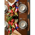 thumbnail image 5 of Hokiten Table Runners 72 Inches Long Dress Scarves, Puerto Rico Flag Farmhouse Kitchen/Dining Table Runner, Coffee Tablerunners, Frog Red Flower Summer Leaf 13x72 Inch, 5 of 7