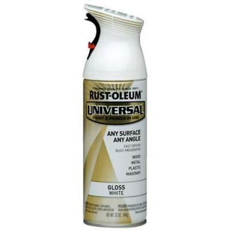 12 OZ Universal Gloss White Universal 1 Coat Coverage Spray Paint Only