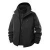 OHMZYZO Men's Waterproof Rain Jacket Outdoor Windbreaker Athletic Hiking Lightweight Softshell Rain Coat with Zipper Pocket