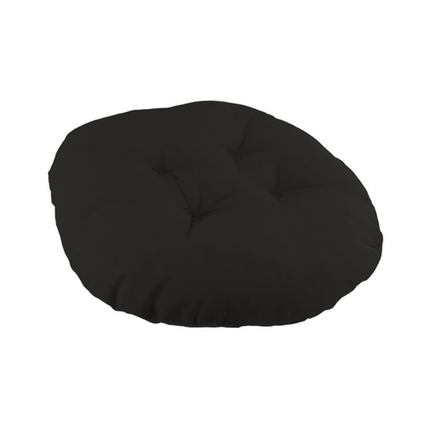 Cojín para silla colgante tipo hamaca, cojín para asiento de patio, cojín para asiento de interior Negro