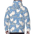 thumbnail image 7 of Picia Funny Chicken Pattern Casual Men's Hoodie - Lightweight Hooded Sweatshirt with Kangaroo Pocket, Comfortable Pullover for Everyday, Travel-Large, 7 of 7