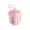 Pink, variant on Portable Fruit Cup With Strainer | Portable Fruit Container | 600ml Leak-Proof Cup With Removable Colander | For Home Picnic Camping Salad Snack Cleaning Prep Watermelon Tomato Berry