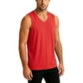 thumbnail image 5 of Kalauyu Mens Sleeveless V Neck Tank Tops Slim Fit Breathable Quick Dry Summer Solid Color Gym Workout Sleeveless Shirts, 5 of 5