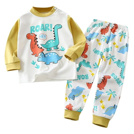 HCNTES Baby Boys Girls Fall Outfits Set Clothes 6M 1T 2T 3T Toddler Boys Long Sleeve Color Sweatshirt and Elastic Waistband Sweatpants 2 Piece Casual Autumn Clothing for Kids Boys Sizes 3-4 Years