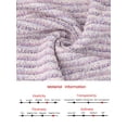 thumbnail image 7 of DARING DIVA Women's Peter Pan Collar Cocktail Short Sleeve Tweed Dresses S Light Purple, 7 of 7
