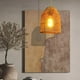 thumbnail image 3 of Lámpara de techo de mimbre, lámpara colgante, lámpara de pared, Base E27, iluminación colgante LED para sala de estar, oficina, restaurante, tienda, Yuyangstore Colgante de luz, 3 of 7