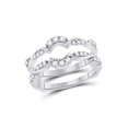 thumbnail image 1 of Mia Diamonds 14kt White Gold Womens Round Diamond Wrap Ring Guard Enhancer 1/3 Cttw, 1 of 1