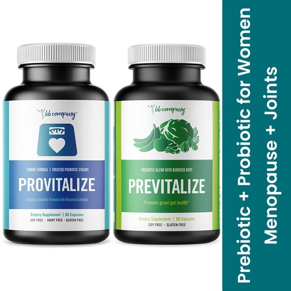 BB Company Slim Gut Bundle - Provitalize and Previtalize, 60 Capsules Each