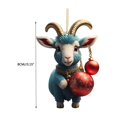 thumbnail image 3 of KCEHTA Goat Christmas Ornaments, Goat Ornaments for Christmas Tree, Goat Christmas Decorations, Personalized Animal Christmas Ornament for Xmas Tree Home Party Decor, 3 of 4