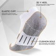 thumbnail image 3 of CAILDANL Mens Athletic Ankle Socks Moisture Wicking Cushion Running Low Cut Sock 6 Pack, 3 of 7