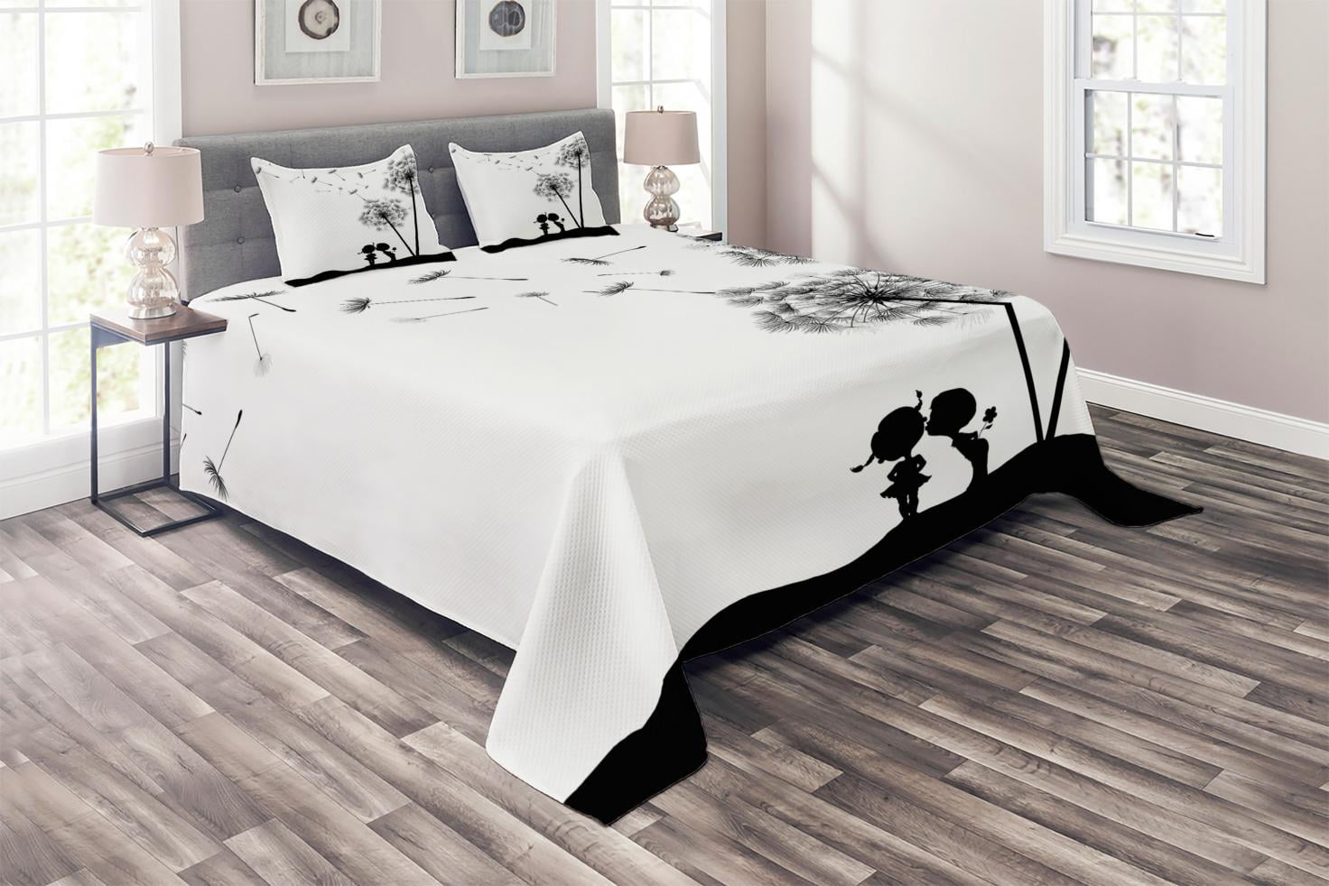 black and white coverlet king