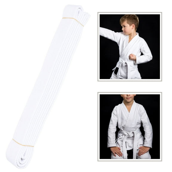 Soimiss Belt Karate Professional White Cotton 1Pcs for Martial Arts Sports