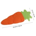 thumbnail image 3 of pdqouc Reusable Felt Utensil Sleeve, Carrot Shape Cutlery Holder Pouch for Easter and Spring Table Decor, Silverware Organizer for Napkin Rings and Party Dining, 3 of 5
