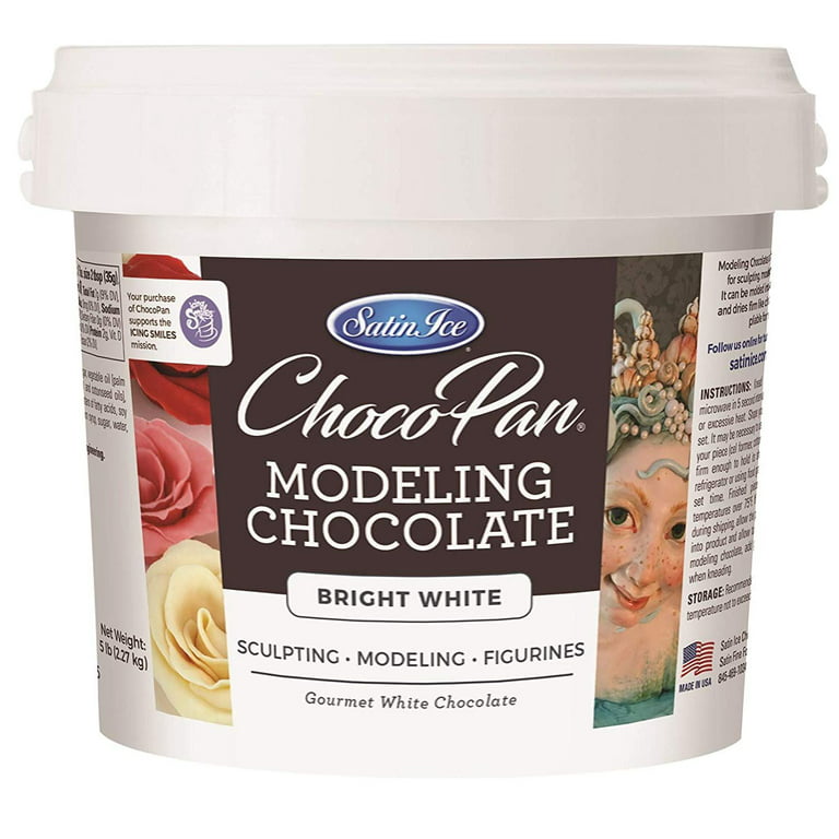 Satin Ice ChocoPan Bright White Modeling Chocolate, 5 Pound 