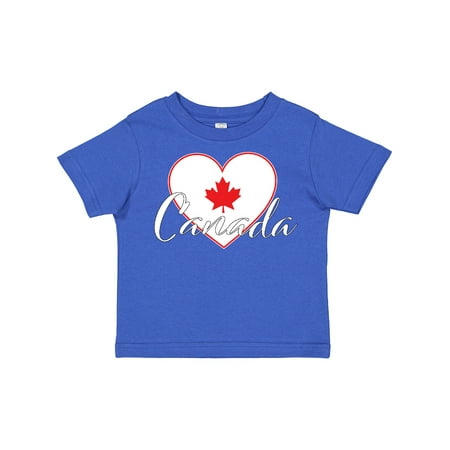 

Inktastic Canada-heart and Maple Leaf Boys or Girls Toddler T-Shirt