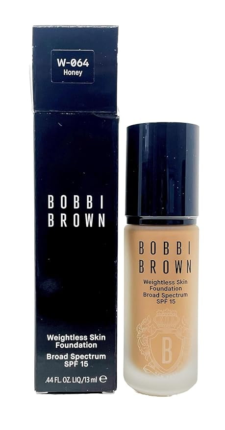 Bobbi Brown Weightless Skin Foundation SPF 15 - W-064 Honey (Medium dark beige with yellow undertones for medium dark skin) .44 Fl OZ / 13 ml