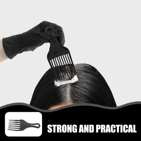 ETHZZLE 2Pcs Durable Black Hair Comb with Extra Wide Teeth for Styling and Scalp Massage