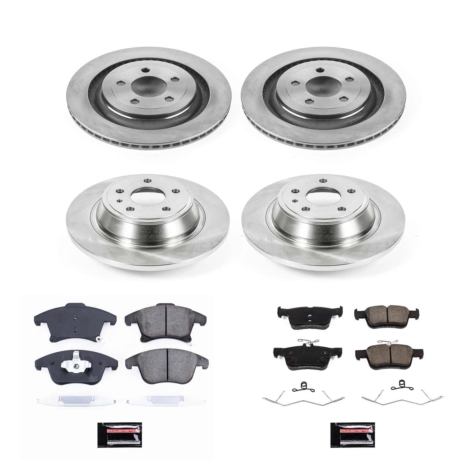 PowerStop Front and Rear Stock Replacement Brake Pad and Rotor Kit Fits: FORD Select Models KOE8532
