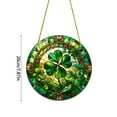 thumbnail image 3 of Pequeño disco acrílico verde fresco con cordón colgante para decoración de ventanas exteriores y porches, 3 of 8