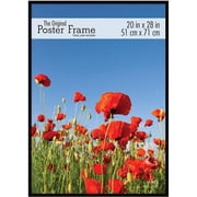 MCS Poster Original Masonite Back Frame for a 20x28 Photograph, Molding 1/2, Black