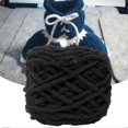 thumbnail image 2 of Single Thick Ice Strip Yarn Needle Knitting Woven Blanket Slipper Line(Black), 2 of 4