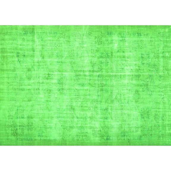 Ahgly Company Indoor Rectangle Persian Green Traditional Area Rugs, 5' x 7'