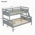 thumbnail image 6 of Twin over Full Bunk Bed Set - 2 Beds in 1, Safe with Guardrails & Sturdy Construction, 6 of 18