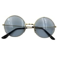 thumbnail image 4 of Vogacara Gafas de sol Diseño especial Colores surtidos Gafas de sol Fiesta de baile multifuncional De moda para mujeres Dorado, azul dorado, azul 5piezas, 4 of 6