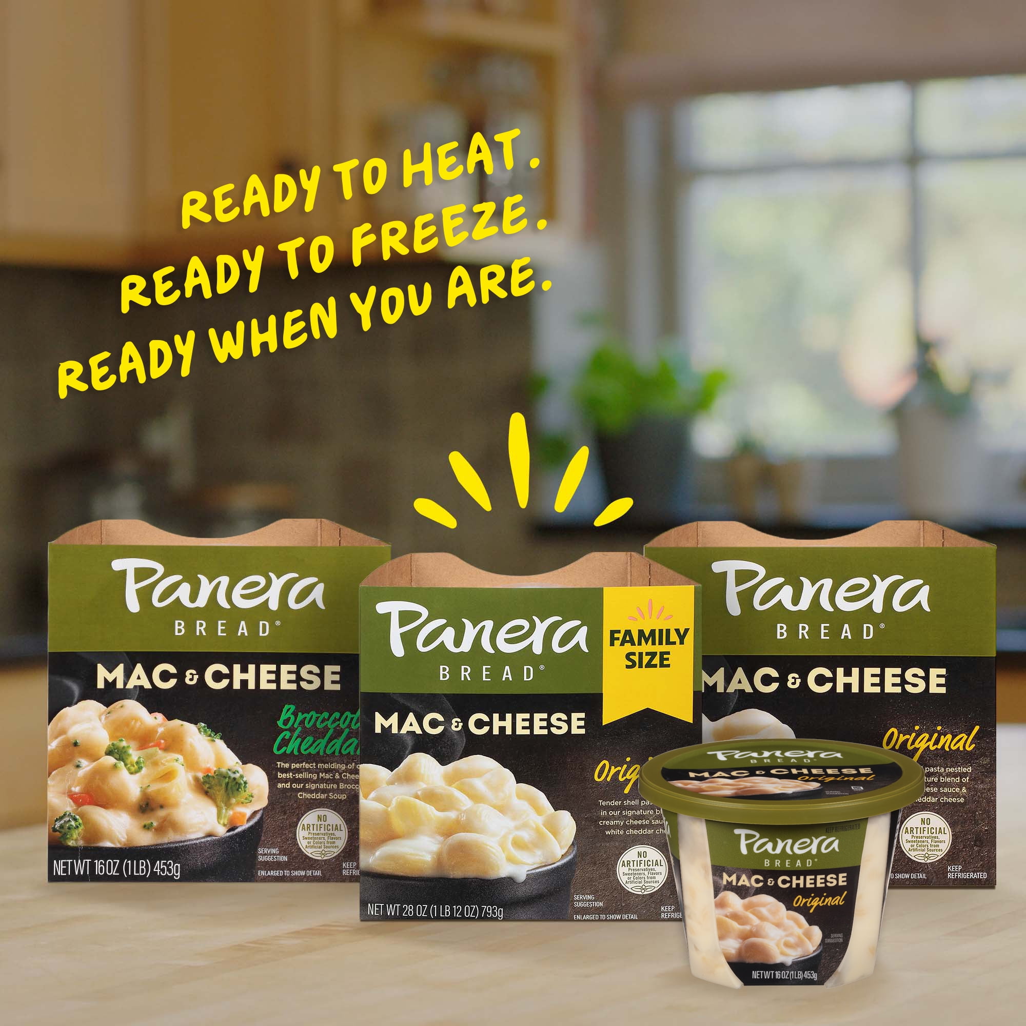 Panera Bread Vegetarian Ready-to-Heat Mac & Cheese, 16 oz Cup (Refrigerated)
