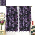 thumbnail image 3 of Camo Purple Blackout Curtains，for Girls Boy Home Decor, Abstract Dreamy Hunter Army Camouflage Pattern Drapes Window 2 Panel Rod Pocket Curtain for Bedroom Living Room Nursery Decor 42" W X 63" L, 3 of 7