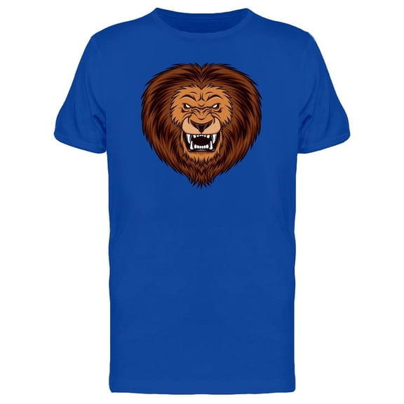 Angry Lion With White Eyes Tee Men's -Image by Shutterstock