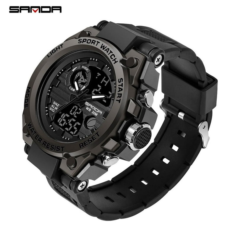 Dual Display Wristwatches LED Sports Watch New Digital Watches Male –  comprar a precios bajos en la tienda online Joom